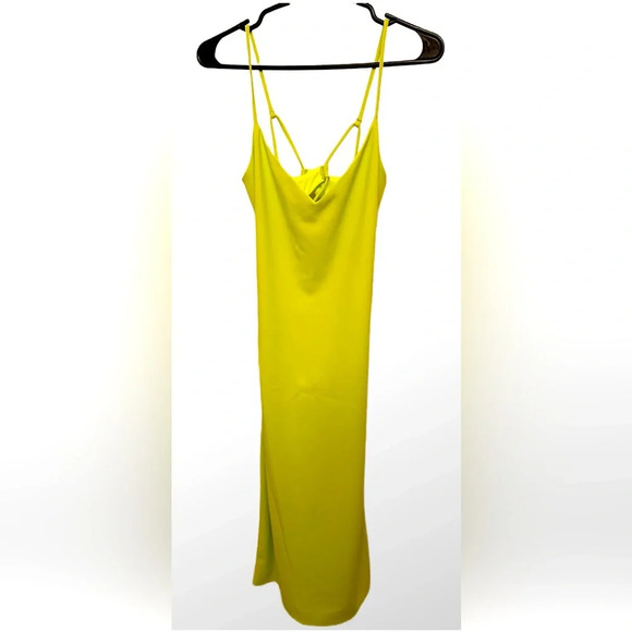 bebe Crepe Midi Dress NWT  Size M - Picture 1 of 9
